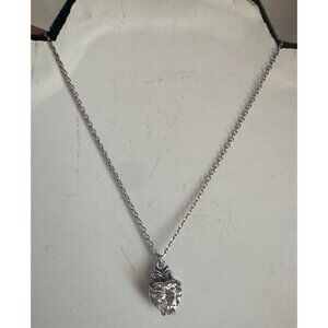 Brighton solitaire crystal heart pendant necklace -Think Valentines Day!